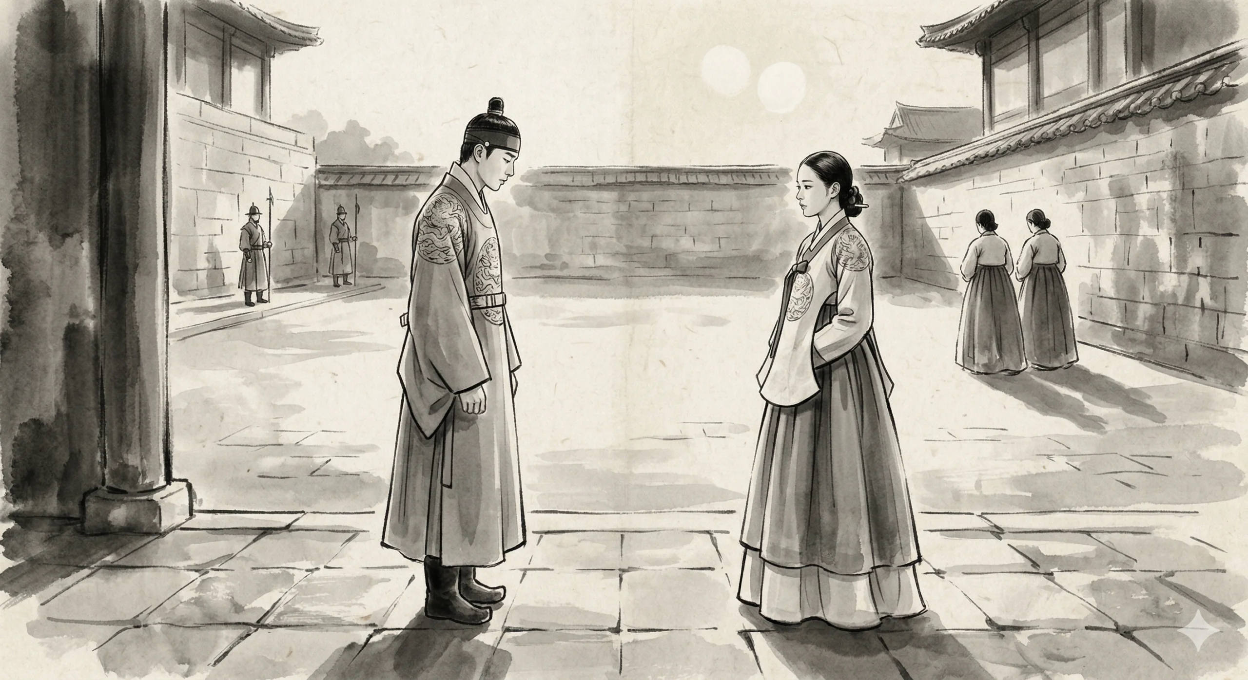 궁궐에서 마지막으로 마주한 단종과 정순왕후